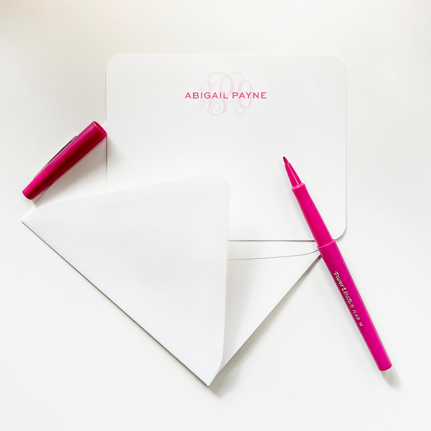 Classic Monogram Notecards, Set of 25