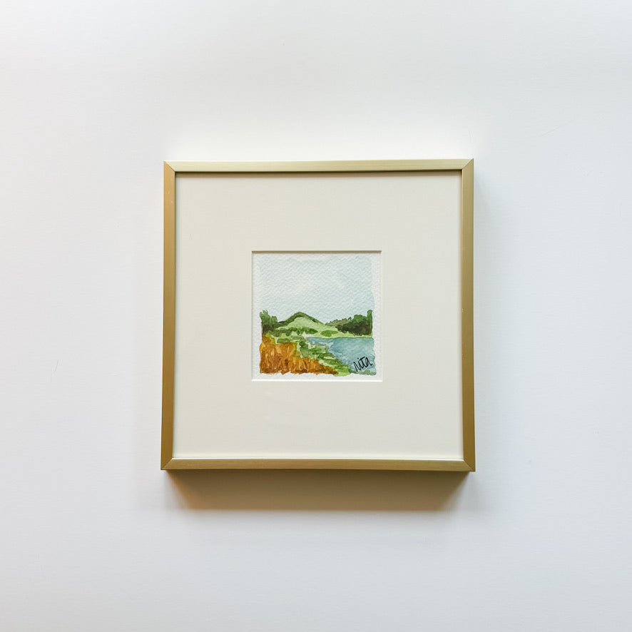 Original Framed Watercolor - Mini Landscape 3