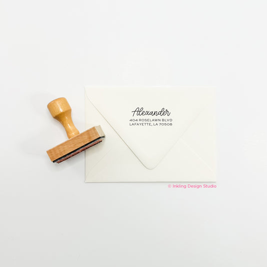 Wooden Address Stamp
